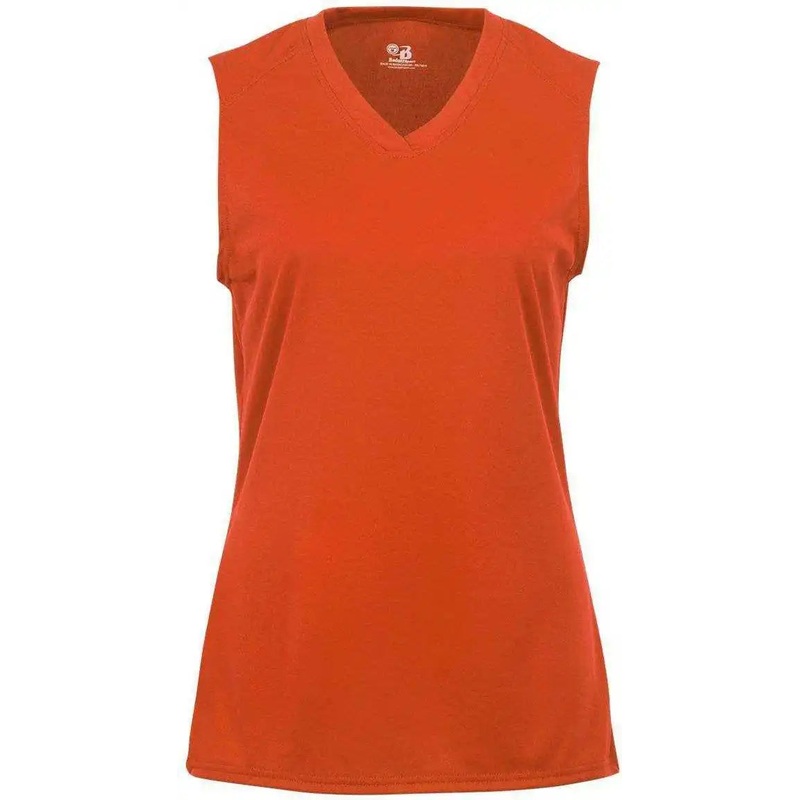 Badger Sport 2163 B-Core Girls Sleeveless Tee – Orange