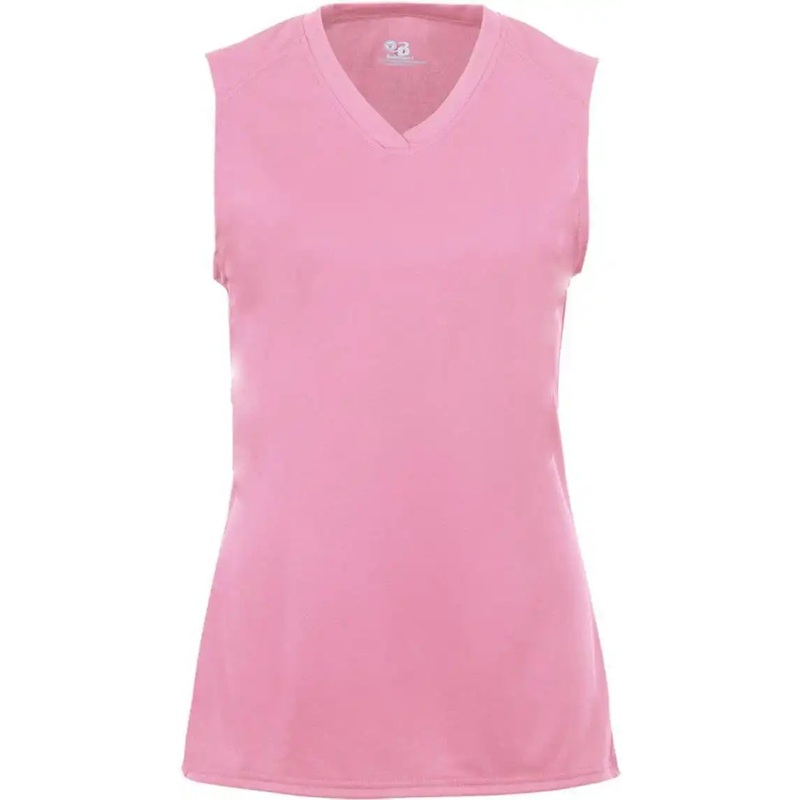 Badger Sport 2163 B-Core Girls Sleeveless Tee – Pink