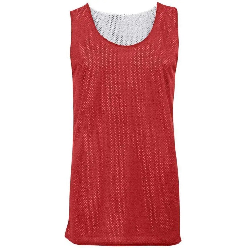Badger Sport 2529 Youth Mesh Reversible Tank – Red White
