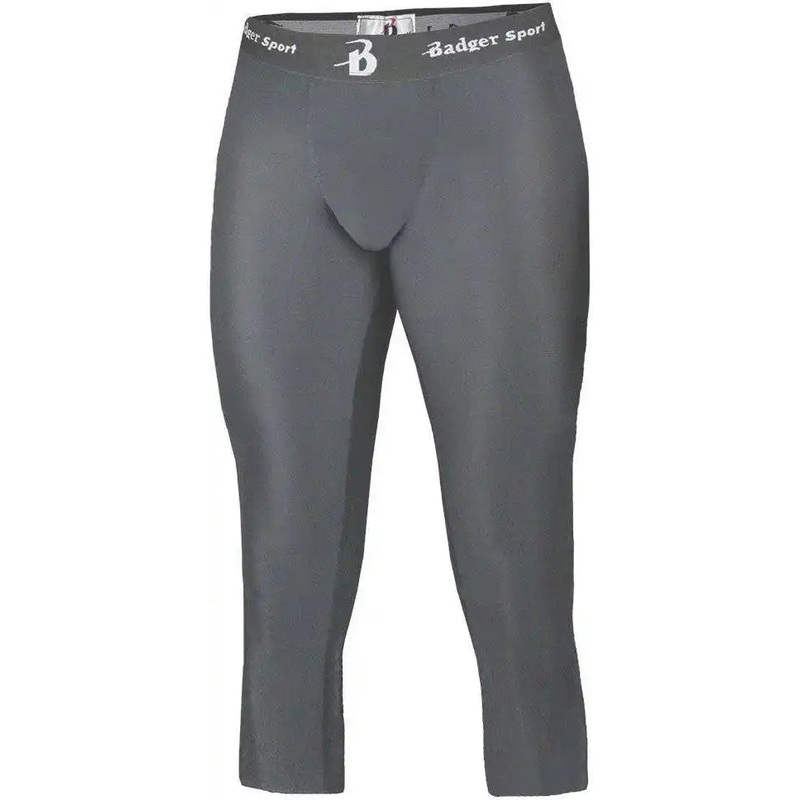 Badger Sport 2611 Calf Length Youth Compression Tight – Graphite