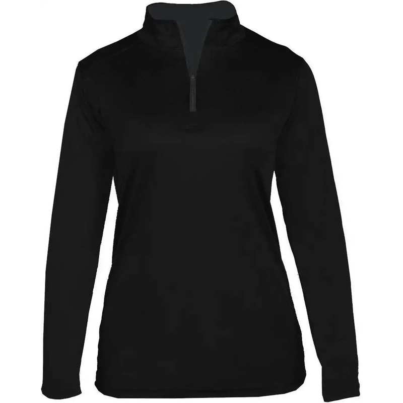 Badger Sport 4103 B-Core Ladies 1/4 Zip – Black Graphite