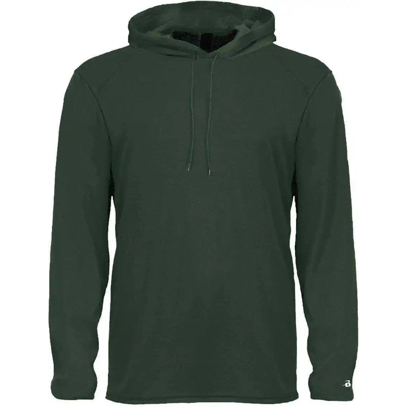 Badger Sport 4105 B-Core Long Sleeve Hoodie Tee – Forest