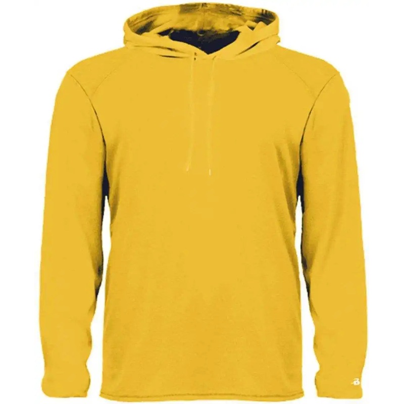 Badger Sport 4105 B-Core Long Sleeve Hoodie Tee – Gold
