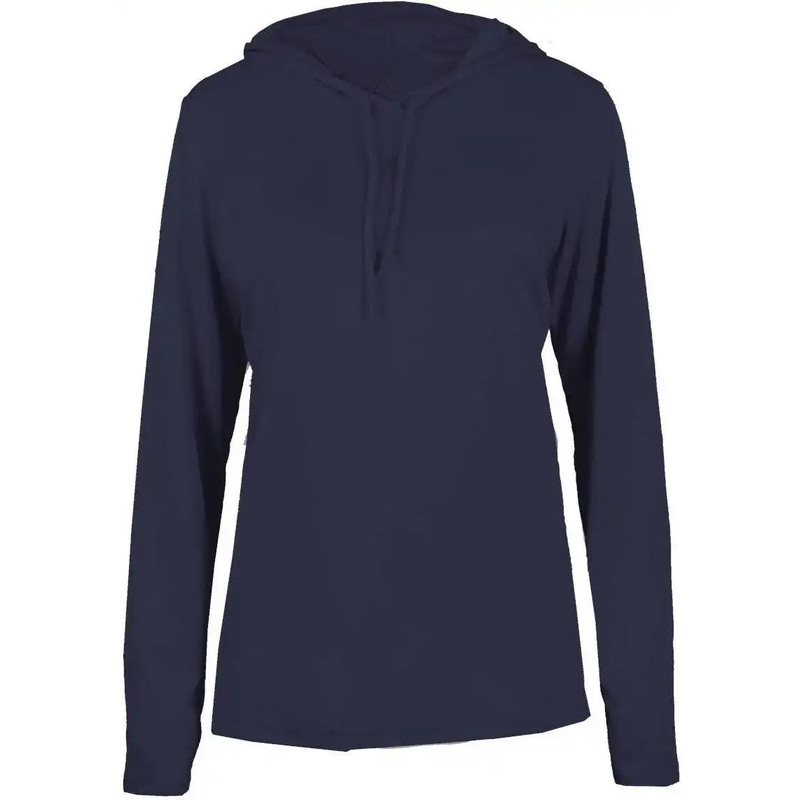 Badger Sport 4165 B-Core Long Sleeve Ladies Hoodie Tee – Navy