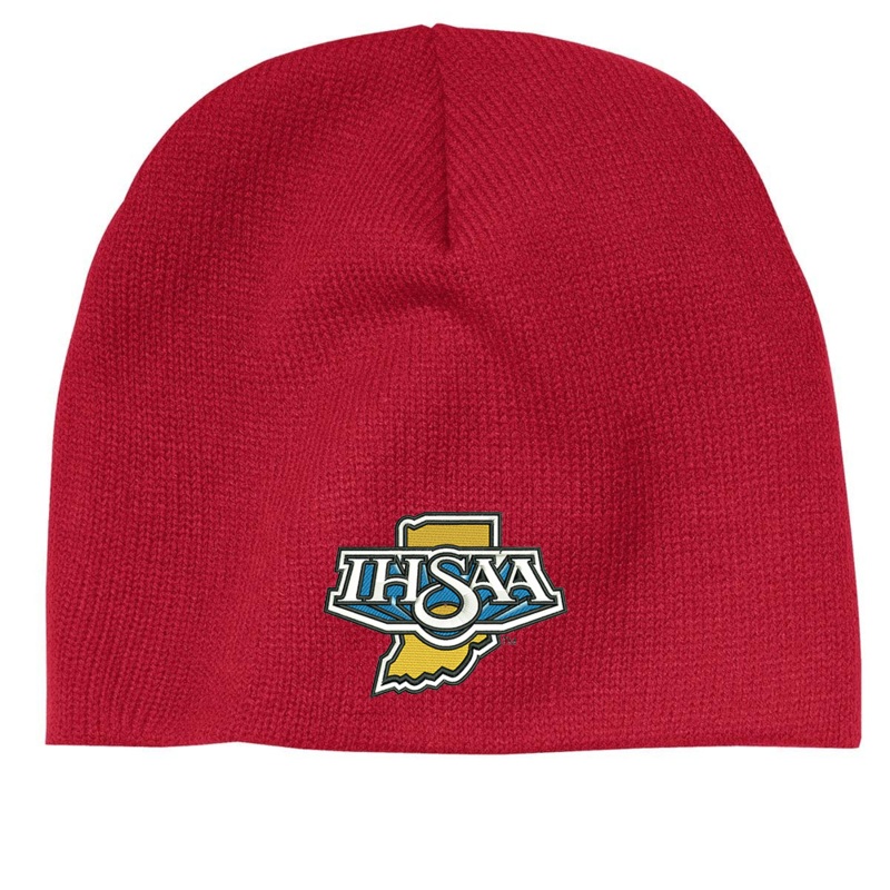 IHSAA Logo Fleece Lined Track & Field Beanie Cap