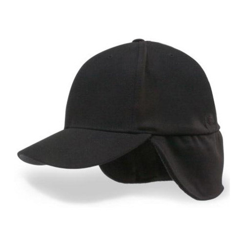 Richardson Cold Weather Black Umpire Hat with Earflap