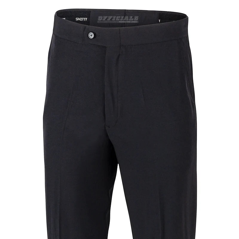 Smitty 4-Way Stretch Flat Front Referee Pants Hemmed to Length