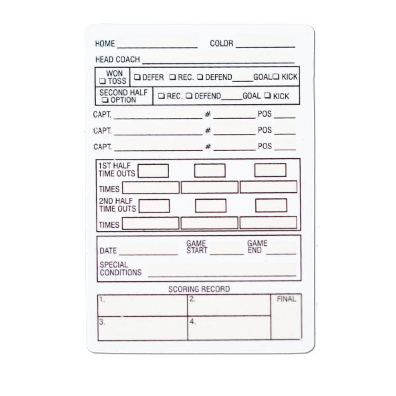 Smitty Reusable Football Game Cards (Bulk 12 Cards)