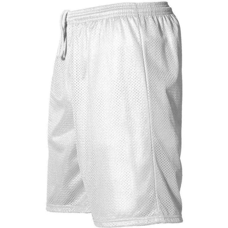 Alleson Athletic 566PY Youth Extreme Mesh Unisex Short – White