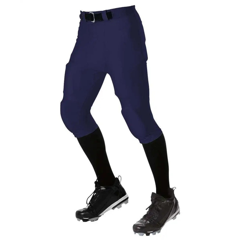 Alleson Athletic 675NF Adult No Fly Football Pant with Slotted Waist (Pads Not Included) – Navy