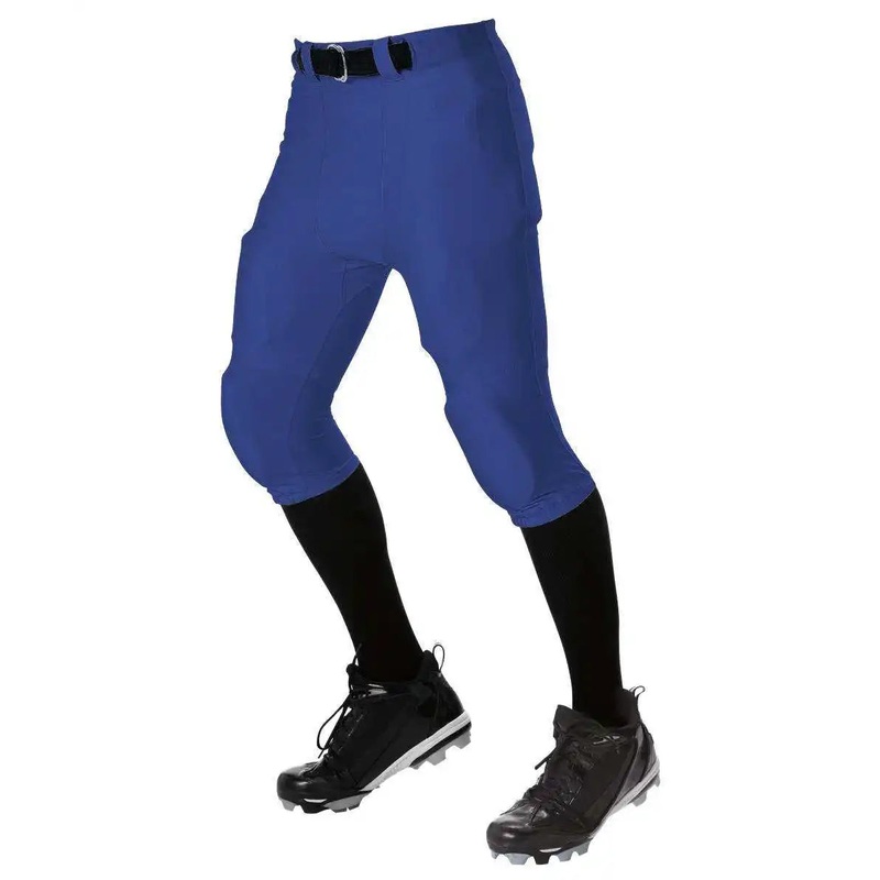 Alleson Athletic 675NF Adult No Fly Football Pant with Slotted Waist (Pads Not Included) – Royal
