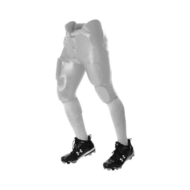 Alleson Athletic 681Y Youth Integrated Football Pant – White