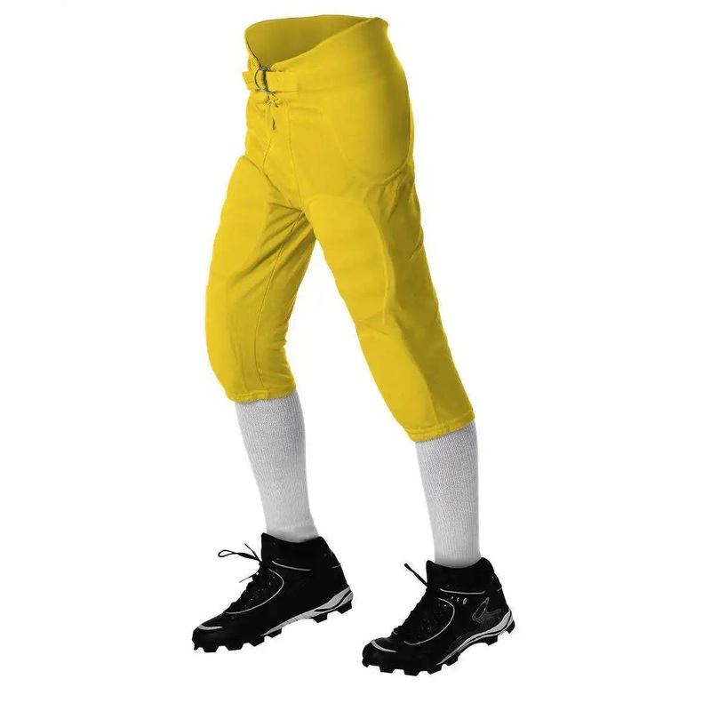 Alleson Athletic 687P Adult Solo Football Pant (Pads Not Included) – Gold