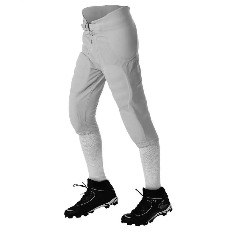Alleson Athletic 687P Adult Solo Football Pant (Pads Not Included) – Gray