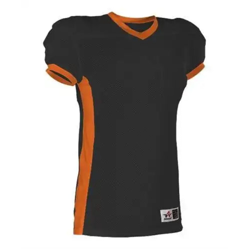 Alleson Athletic 750E Adult Football Jersey – Black Orange