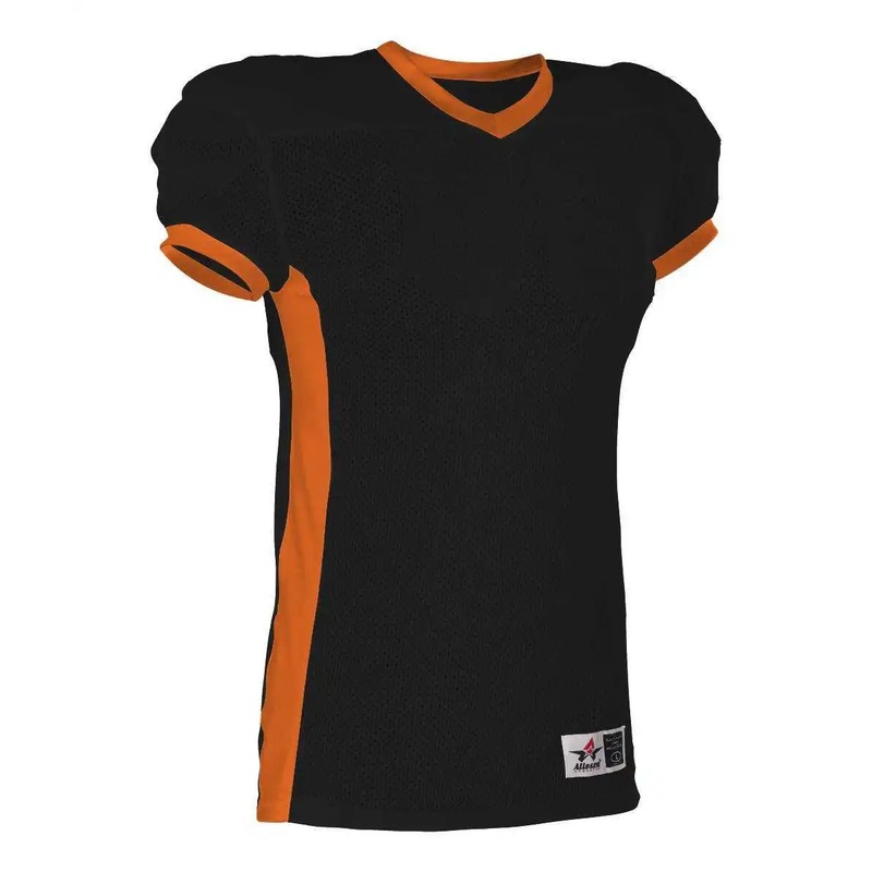 Alleson Athletic 750EY Youth Football Jersey – Black Orange