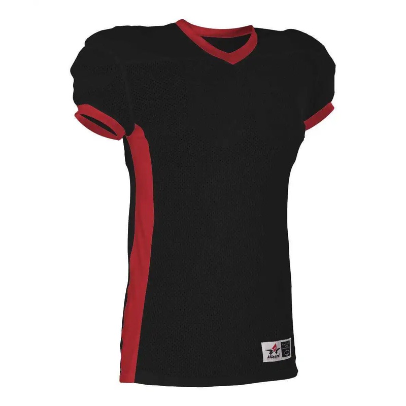Alleson Athletic 750EY Youth Football Jersey – Black Scarlet