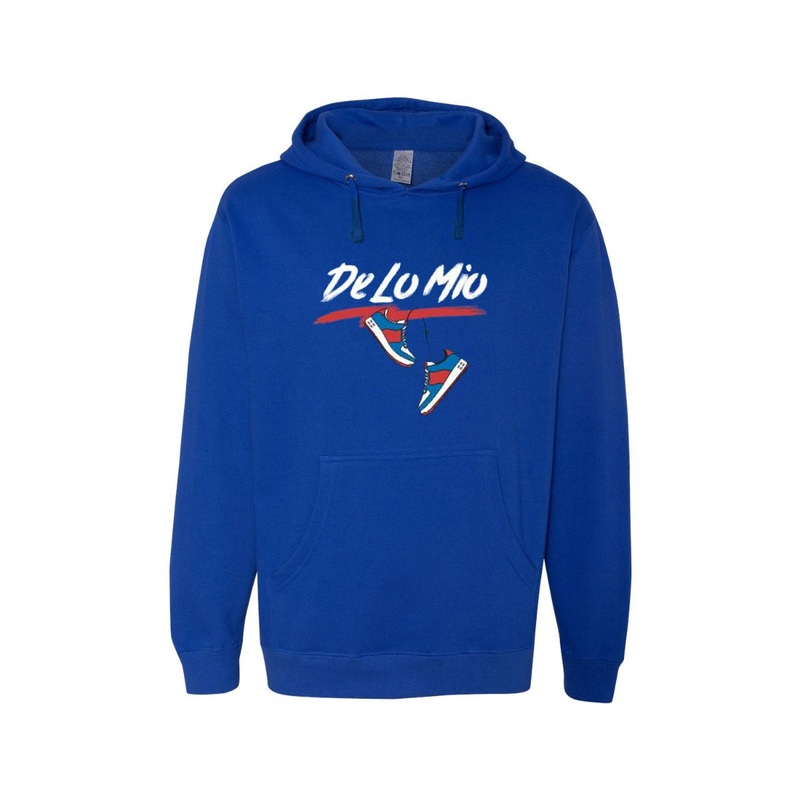 Dominican Phrase De lo mio Printed Hoodie – Royal Blue