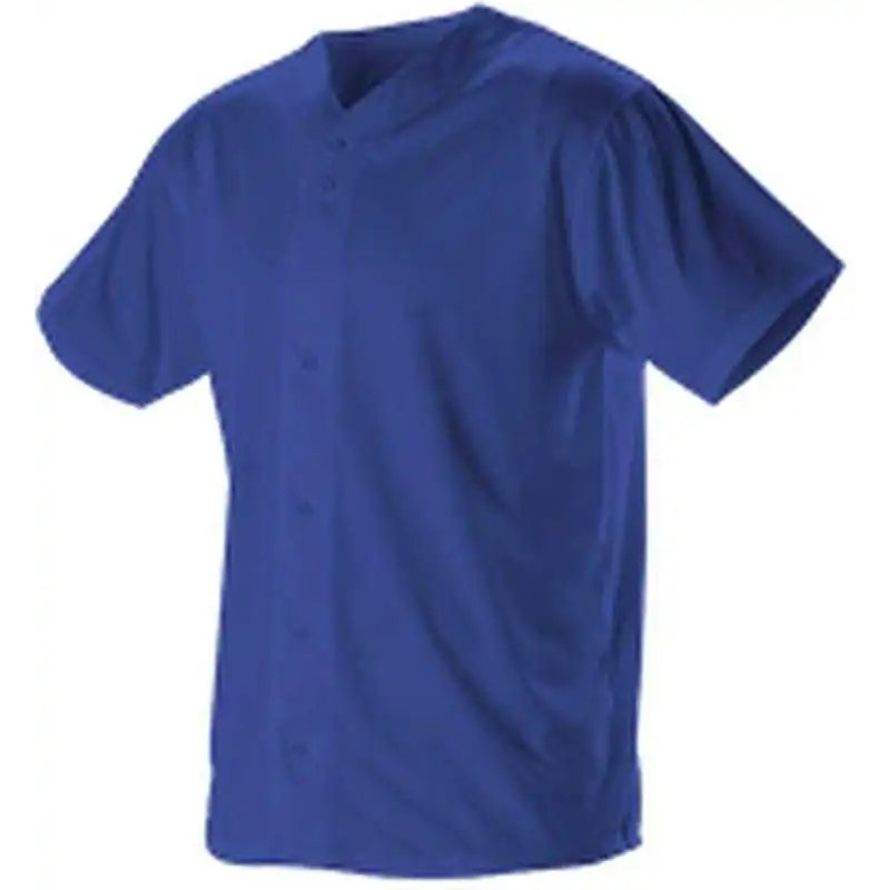 Alleson Athletic 52MBFJ Adult Full Button Lightweight Baseball Jersey – Royal