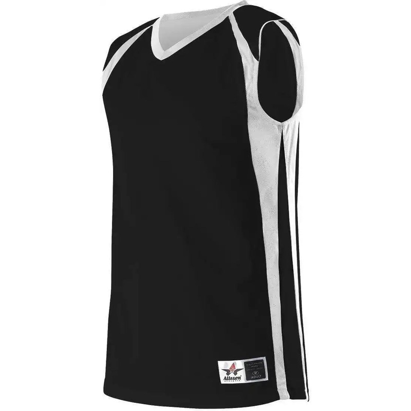 Alleson Athletic 54MMR Men’s Reversible Basketball Jersey – Black White