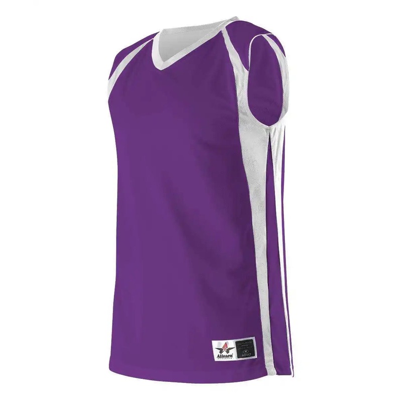 Alleson Athletic 54MMR Men’s Reversible Basketball Jersey – Purple White