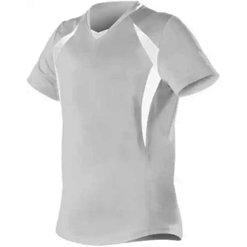 Alleson Athletic 552JG Girl’s Short Sleeve Fastpitch Jersey – Gray White