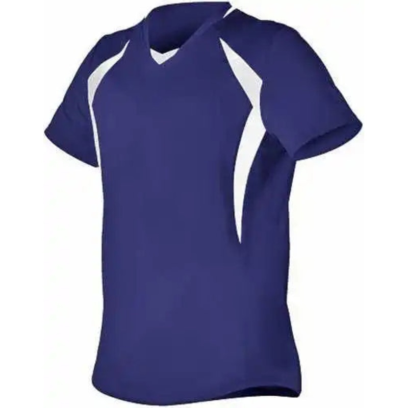 Alleson Athletic 552JG Girl’s Short Sleeve Fastpitch Jersey – Navy White