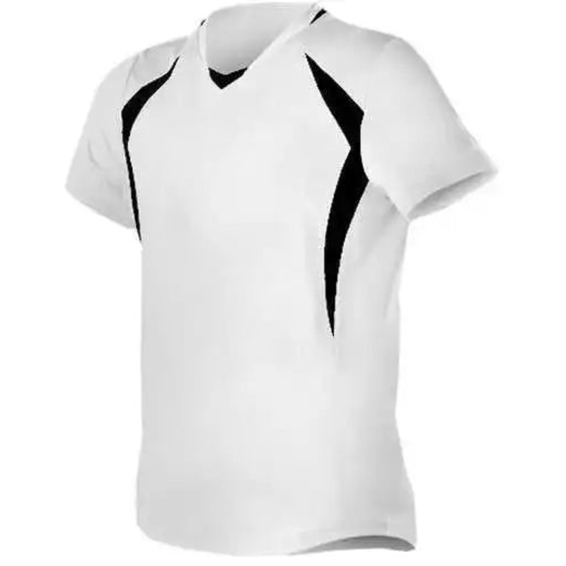 Alleson Athletic 552JG Girl’s Short Sleeve Fastpitch Jersey – White Black