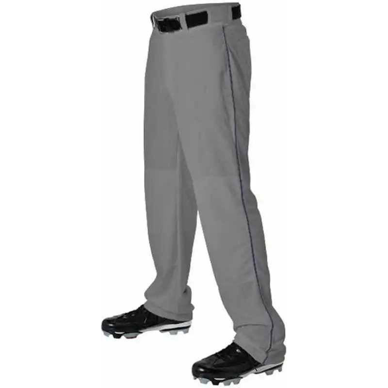 Alleson Athletic 605WLB Adult Baseball Pant with Braid – Charcoal Navy