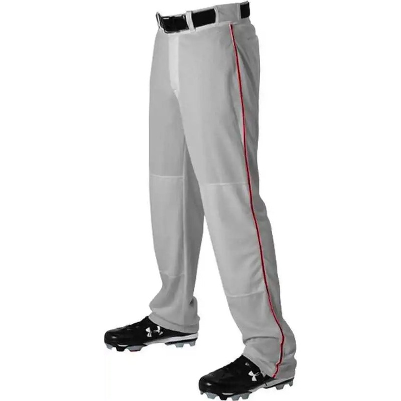 Alleson Athletic 605WLB Adult Baseball Pant with Braid – Gray Scarlet
