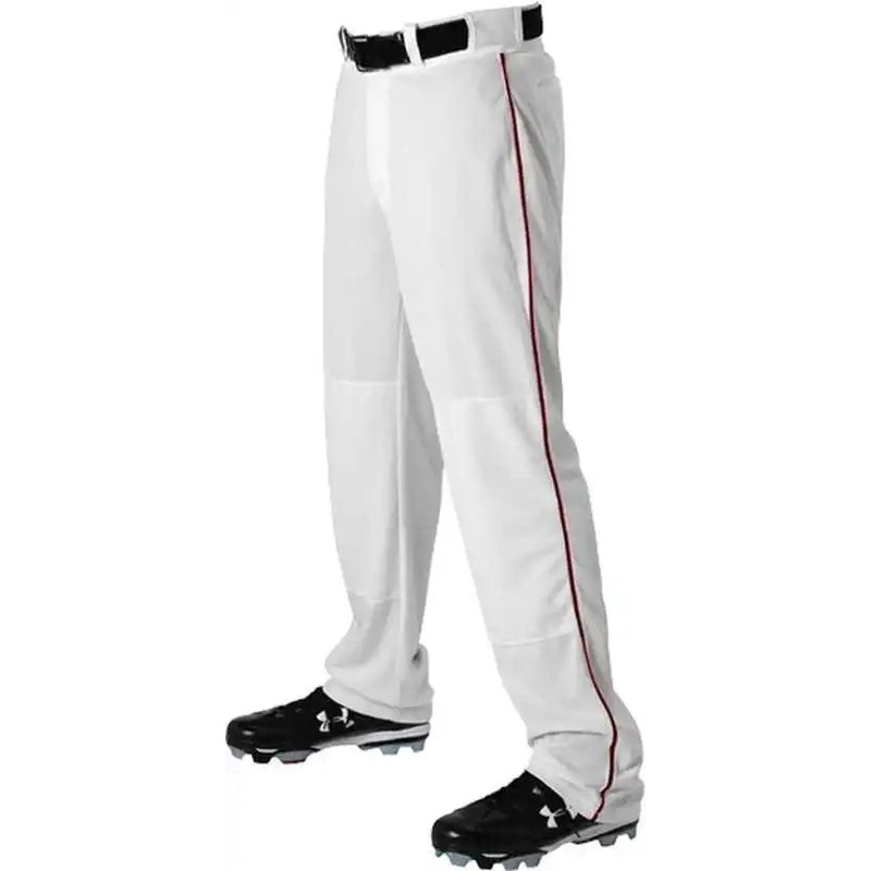 Alleson Athletic 605WLB Adult Baseball Pant with Braid – White Maroon