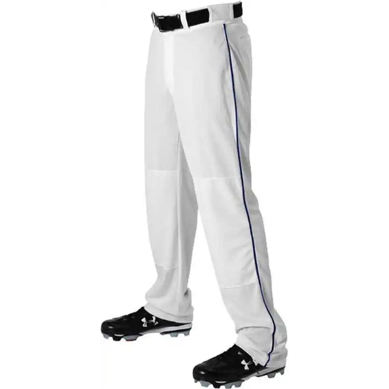 Alleson Athletic 605WLB Adult Baseball Pant with Braid – White Navy