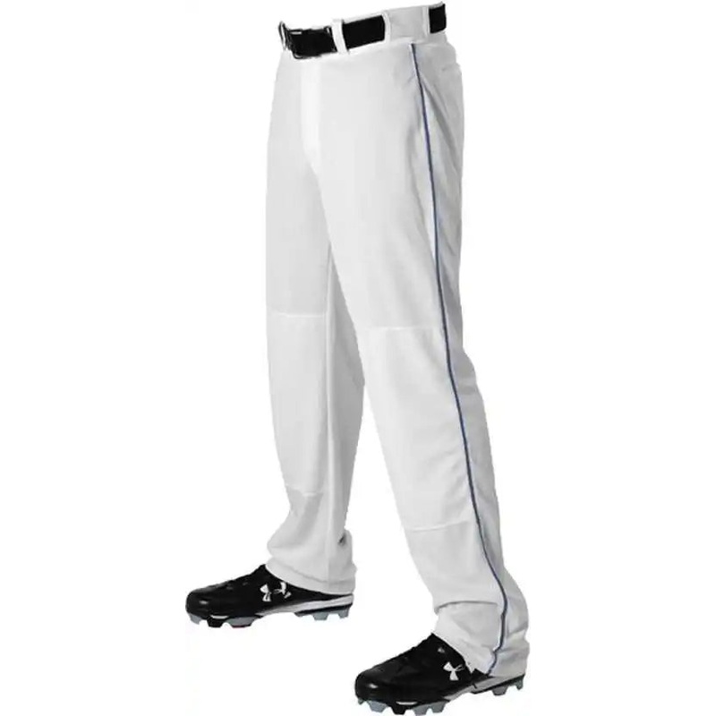 Alleson Athletic 605WLB Adult Baseball Pant with Braid – White Royal