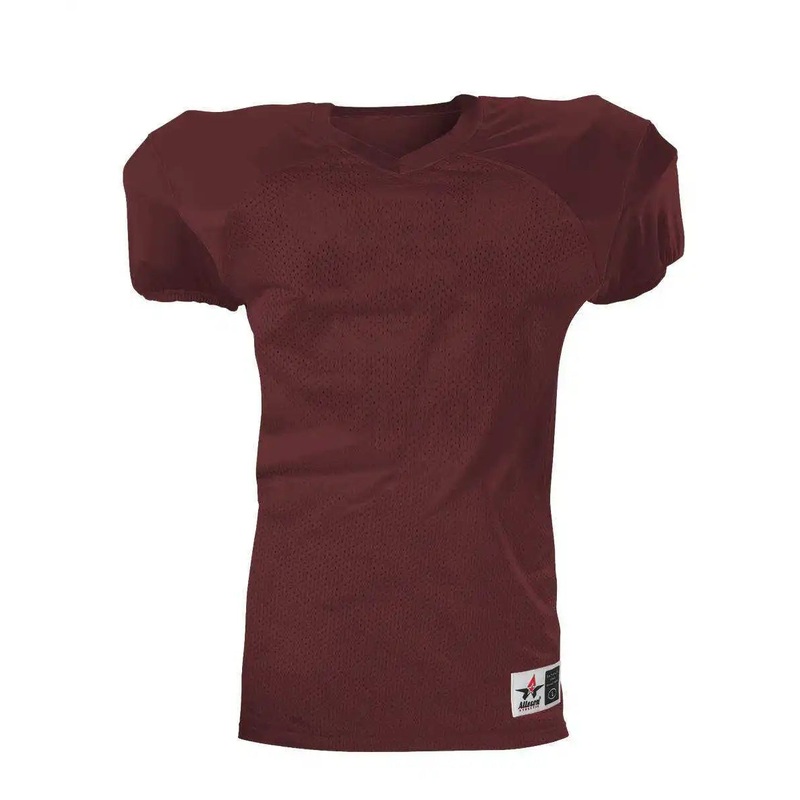 Alleson Athletic 751Y Youth Pro Game Football Jersey – Maroon