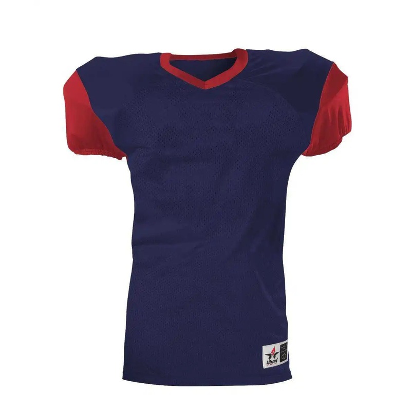 Alleson Athletic 751Y Youth Pro Game Football Jersey – Navy Scarlet