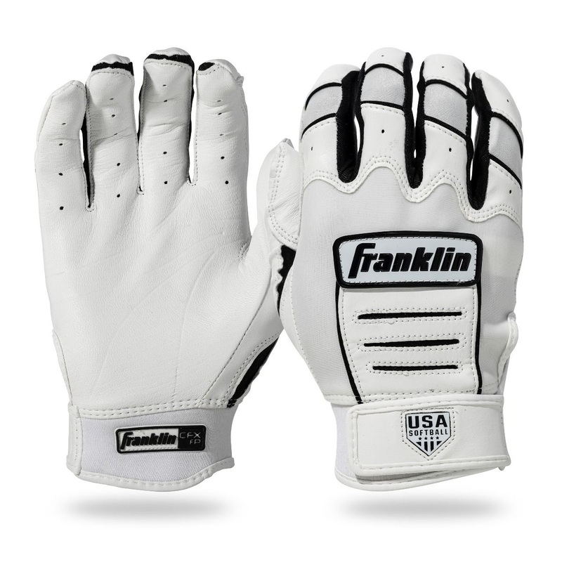 Franklin USA Women Softball CFX FP Batting Glove – White/Black