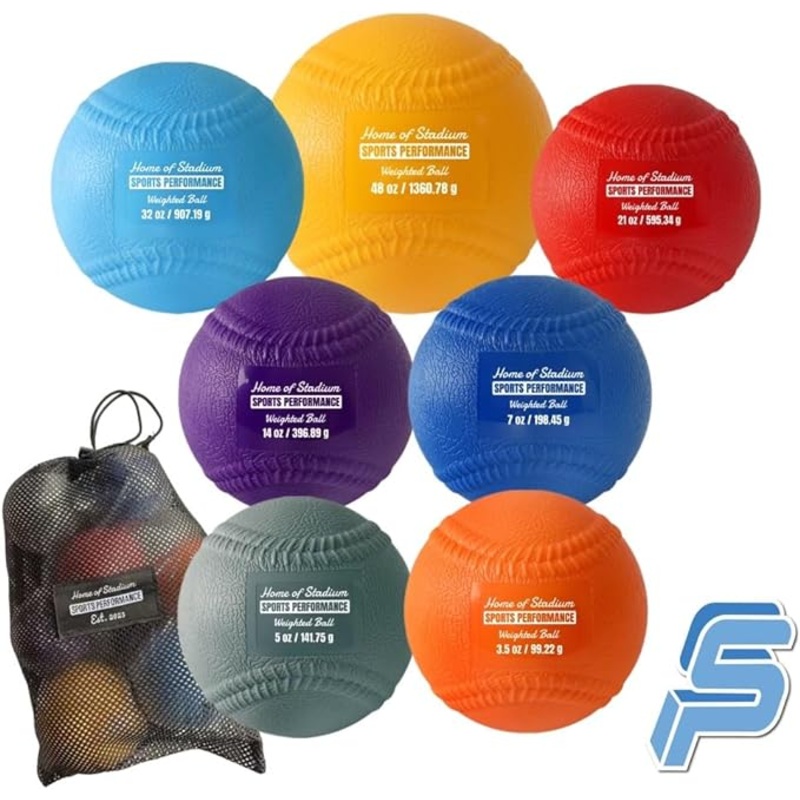 Soft Shell Plyo Weighted Balls with Seams – Set of 7