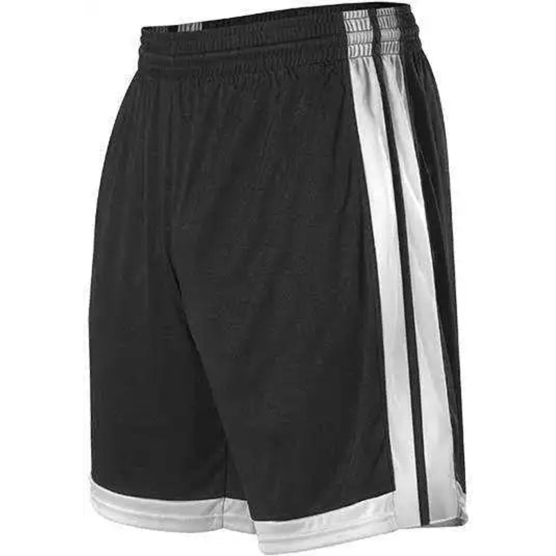 Alleson Athletic 538PW Womens Single Ply Basketball Short – Black White