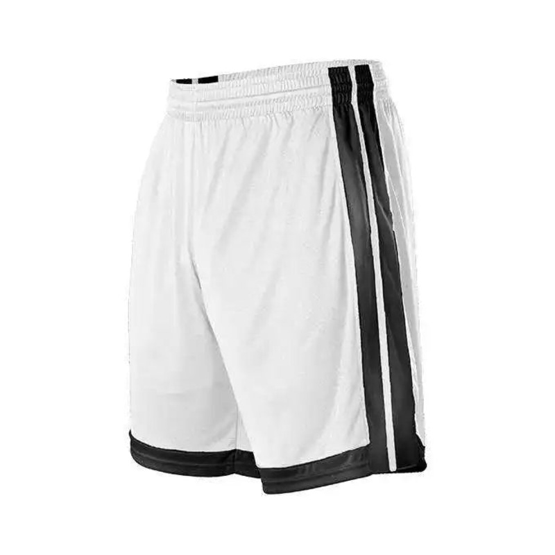 Alleson Athletic 538PW Womens Single Ply Basketball Short – White Black