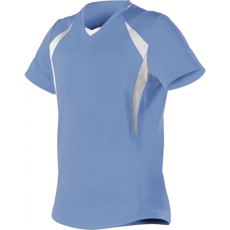 Alleson Athletic 552JW Women’s Short Sleeve Fastpitch Jersey – Sky Blue White