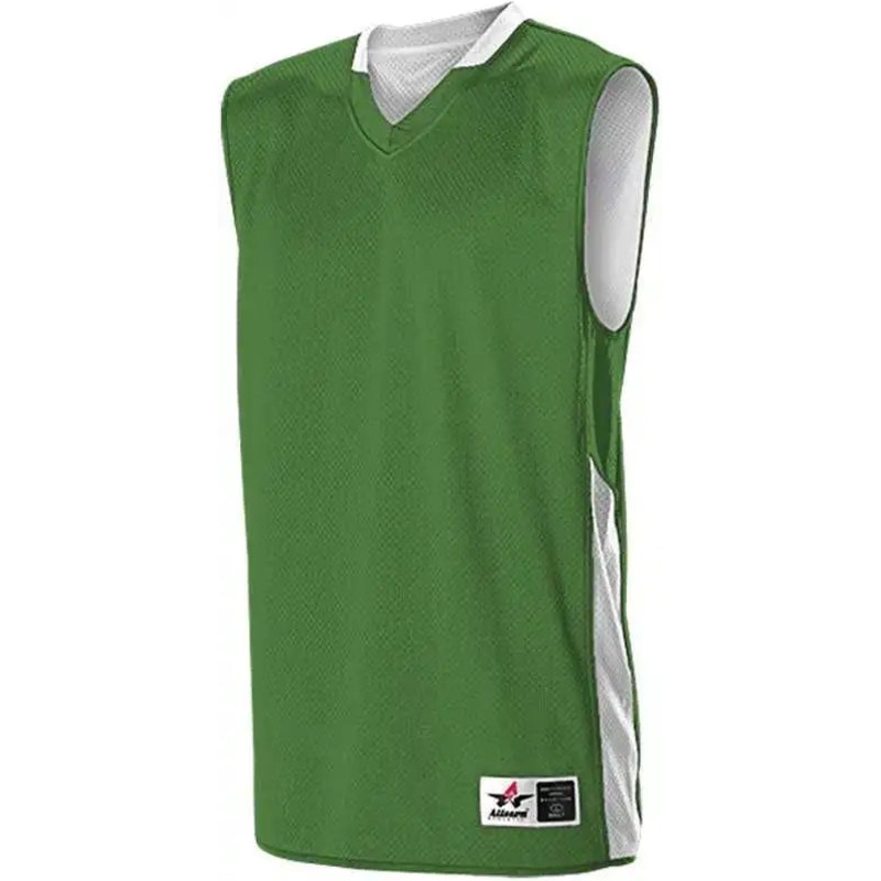 Alleson Athletic 589RSPY Youth Single Ply Reversible Jersey – Kelly White