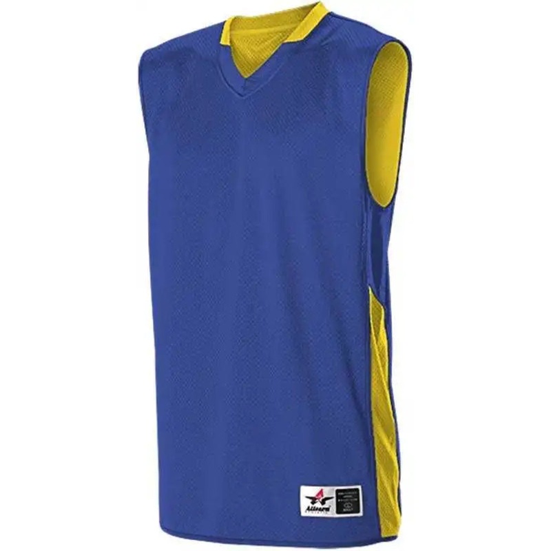 Alleson Athletic 589RSPY Youth Single Ply Reversible Jersey – Royal Light Gold
