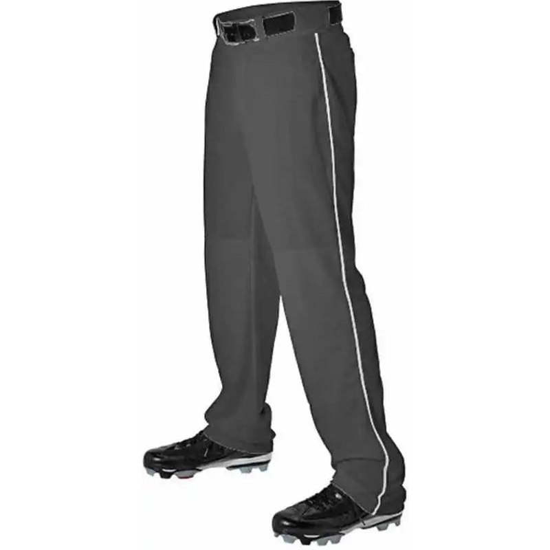 Alleson Athletic 605WLB Adult Baseball Pant with Braid – Black White