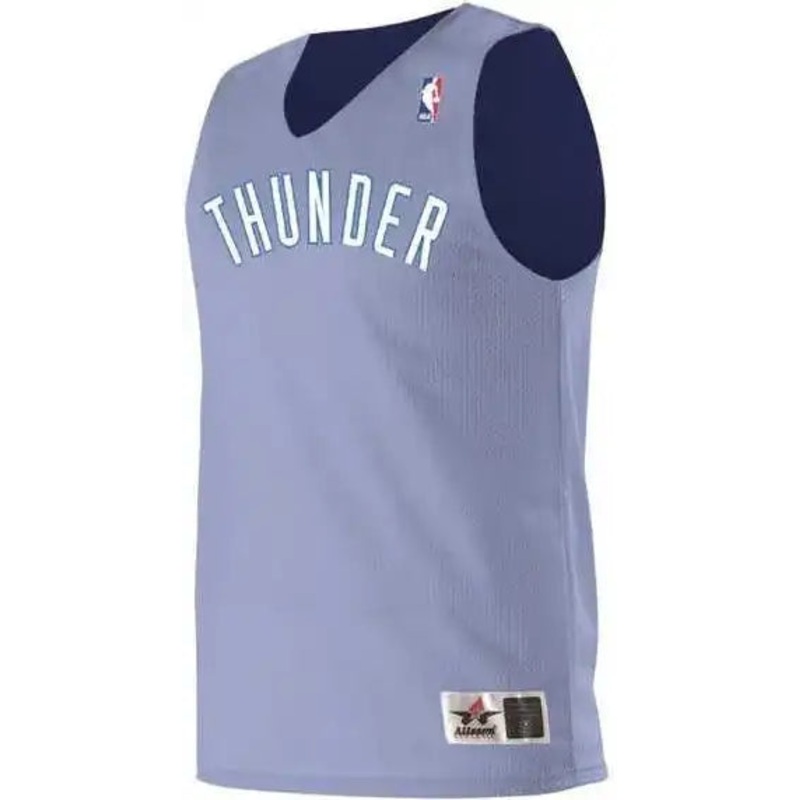 Alleson Athletic A115LA Adult NBA Logo’d Reversible Jersey – Columbia Blue Navy Oklahoma City Thunder