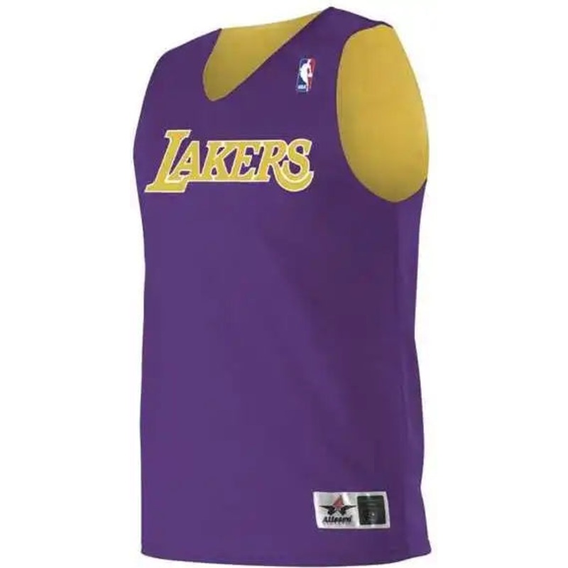 Alleson Athletic A115LA Adult NBA Logo’d Reversible Jersey – Los Angeles Lakers
