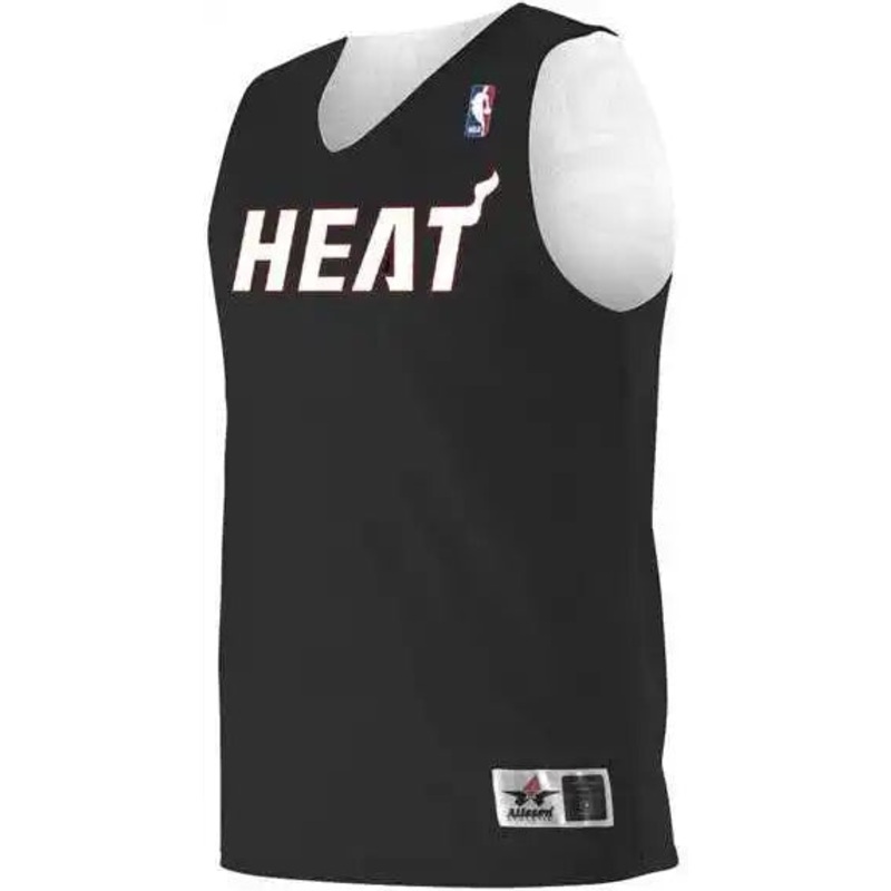 Alleson Athletic A115LA Adult NBA Logo’d Reversible Jersey – Miami Heat