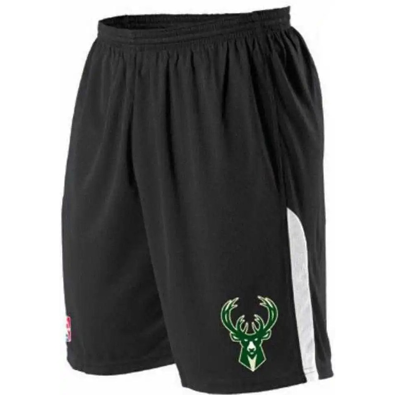 Alleson Athletic A205LY Youth NBA Logo Game Short – Milwaukee Bucks