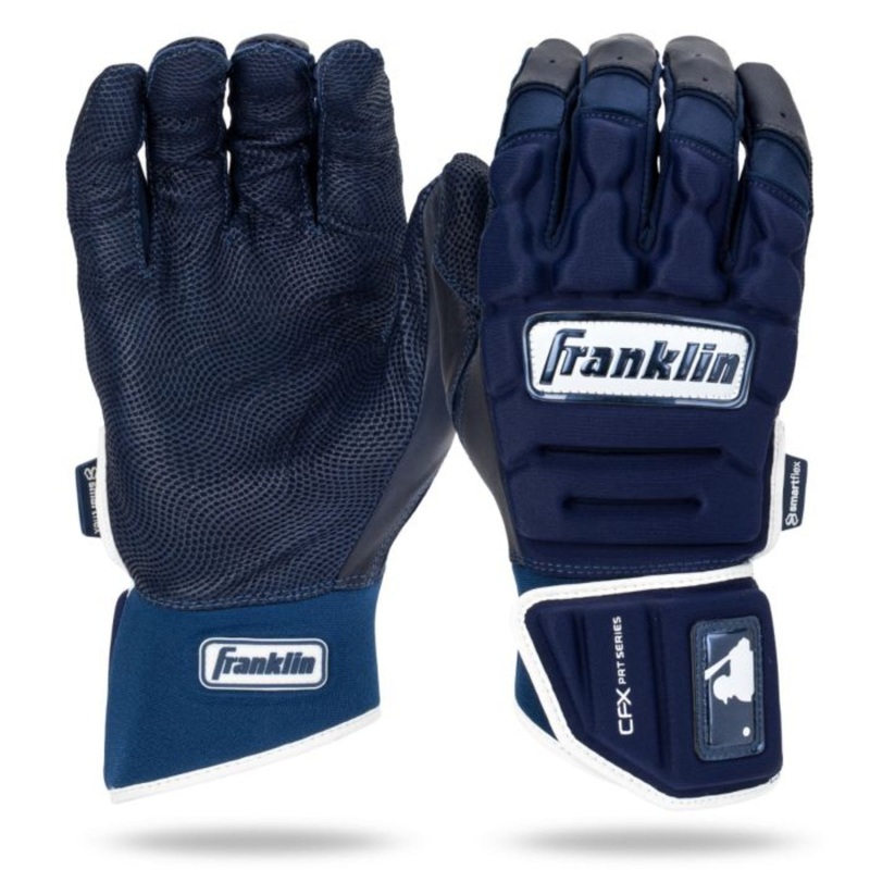 Franklin CFX PRT Protective Batting Gloves – Navy / White
