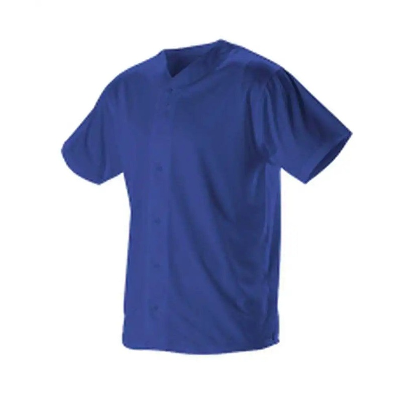 Alleson Athletic 52MBFJY Youth Full Button Lightweight Baseball Jersey – Royal