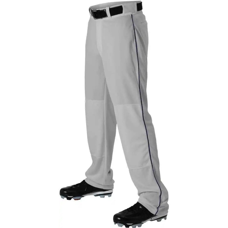 Alleson Athletic 605WLBY Youth Baseball Pant with Braid – Gray Navy
